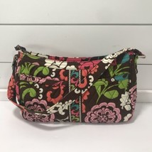 Vera Bradley Shoulder Bag Lola Brown Floral Print Retired Bag Small Purse - £17.40 GBP