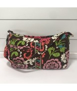 Vera Bradley Shoulder Bag Lola Brown Floral Print Retired Bag Small Purse - £17.04 GBP