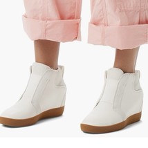 Sorel Out N About Wedge Leather Bootie, Ankle Boots White/Sea Salt, Size... - $99.00