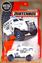 2016 Matchbox Rescue 69/125 MBX S.W.A.T. White w/Dark Blue Ringed Flower Spokes - £11.01 GBP
