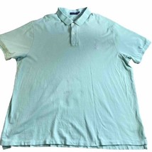 Ralph Lauren Polo Shirt Men&#39;s 3XB Mint Green Golf Short Sleeve 100% Cotton Pony - £15.51 GBP