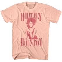 Whitney Houston Just Peachy Men&#39;s T Shirt - £21.13 GBP+