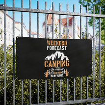 Camping Meme Vertical or Horizontal Outdoor-Indoor Vinyl Banner Sign 10oz Scrim - £34.83 GBP+