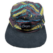 Empyre 5 Panel Hat Cap Aztec Southwestern Adjustable Strapback Cotton Blend - £11.20 GBP