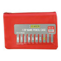 Osmer 1-Zip Name Pencil Case (23x15cm) - Red - £24.06 GBP