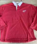 Detroit Red Wings rugby Polo XXL GIII Carl Banks Distressed - £28.25 GBP