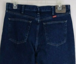 New Wrangler Men&#39;s Regular Fit Dark Wash Bootcut Jeans Size 36x30 - $19.39