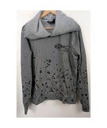 Harley Davidson Large L Gray Long Sleeve Sweatshirt Splatter HDMC Missin... - $17.42