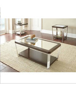 FCJ Sophisticated Espresso Finish Cocktail Table Collection Mirrored Top... - $265.37 CAD