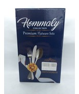 Hommaly 20 Piece Matte Black Silverware Set Stainless Steel flatware Din... - €17,16 EUR