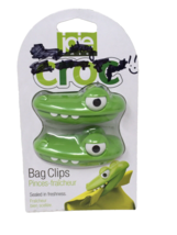 Joie ~ 2pc Croc Crocodile Themed Mini Snack Chip Bag Clip - Some Writing On pkg - £7.18 GBP