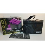 Conair Compact 12 Hot Rollers Curlers w/ Clips ~ Travel Pageant Fast Hea... - £10.66 GBP