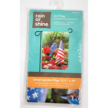 Rain Or Shine Art Flag Small Garden Porch 12.5in&quot; X 18in&quot; US Blue Bird 4... - £6.38 GBP