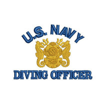 US NAVY Diving Officer Embroidered Polo Shirt - $664.31 MXN+