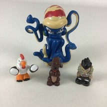 Tech Deck Octopus Sea Creature Monster PVC Miniature Action Figures 4pc Lot Toy - £13.96 GBP