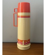 Dunkin&#39; Donuts Thermos Logo Glass-Lined King Seeley USA Vintage 80s 90s - $453.68 MXN