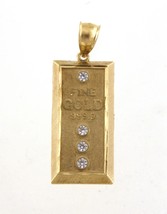 Gold bar Men&#39;s Charm 10kt Yellow Gold 477088 - $6,520.00 MXN