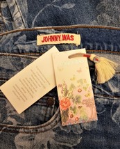 Johnny Was Jeans Size-31 Blue Floral - £119.87 GBP