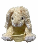 Vintage Plush Commonwealth Yellow and White Bunny with Plastic Basic 9 in Rabbit - £12.74 GBP