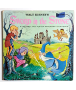 Walt Disney Sword In The Stone LP &amp; Pop-Up Panorama Storybook READ DESCR... - $32.47