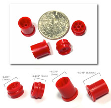 4pc Bto Newly Made Aurora G+ G-PLUS Ho Slot Car Front+Rear Wheels 8894 8893 Red - £2.38 GBP