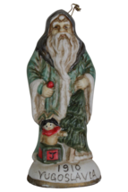 Santas From Around World Porcelain Figurine 1910 Yugoslavia Christmas Ornament - £4.89 GBP