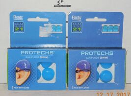 Flents Protechs Swimming Ear Plugs Lot of 2 sets (6 Pairs) - $14.80