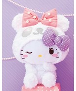 Japan Panda Hello Kitty Fluffy Pearl Big Plush ver.1 - 35cm Valentine&#39;s Day - $52.90