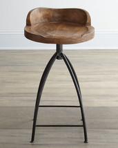 NEW Horchow Arteriors Swivel bar Stool Henson Restoration Modern Farmhouse  - $749.00