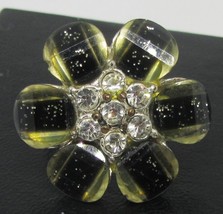 Fashion Jewelry Flower Rhinestones Ring - £4.79 GBP
