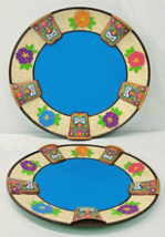 Amscan Tiki and Floral Serving Tray Hawaiian Tropical Luau Embossed Plastic 16&quot; - £8.79 GBP