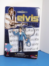 Elvis Bendable &amp; Poseable Keychain KRB 2201 NJ Croce 3¼&quot; Tall New (X) - £17.40 GBP