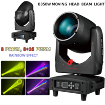 350W 17R Sharpy Beam Moving Head DJ Stage Light Double Prism 8+16 Weddin... - $11,735.36 MXN