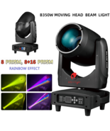 350W 17R Sharpy Beam Moving Head DJ Stage Light Double Prism 8+16 Wedding Show - $639.94