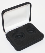 Black Felt Coin Display Gift Metal Box For 1-Quarter Plus 1-Half Dollar U.S. Jfk - £6.84 GBP