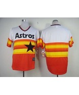 Astros Blank No Name Jersey Old Style Uniform Tequila Sunrise - £35.66 GBP