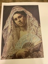 Artecy Cross Stitch Pattern Spanish Dancer Wearing Lace Mantilla - $8.96