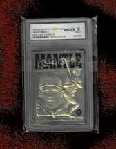DSZS1996 23kt gold wcg10 mickey mantle yankee #7/limited edition baseball card - £15.66 GBP