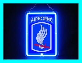 US Army Military 173rd Airborne Hub Bar Display Advertising Neon Sign - £63.94 GBP