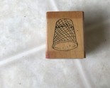Rubber Stamp  Thimble SS7 by Camp Stamp Wood Mounted - $10.84