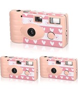 Simple Color Film Camera With Flash Disposable Cameras 3 Pack - One Time... - £45.01 GBP