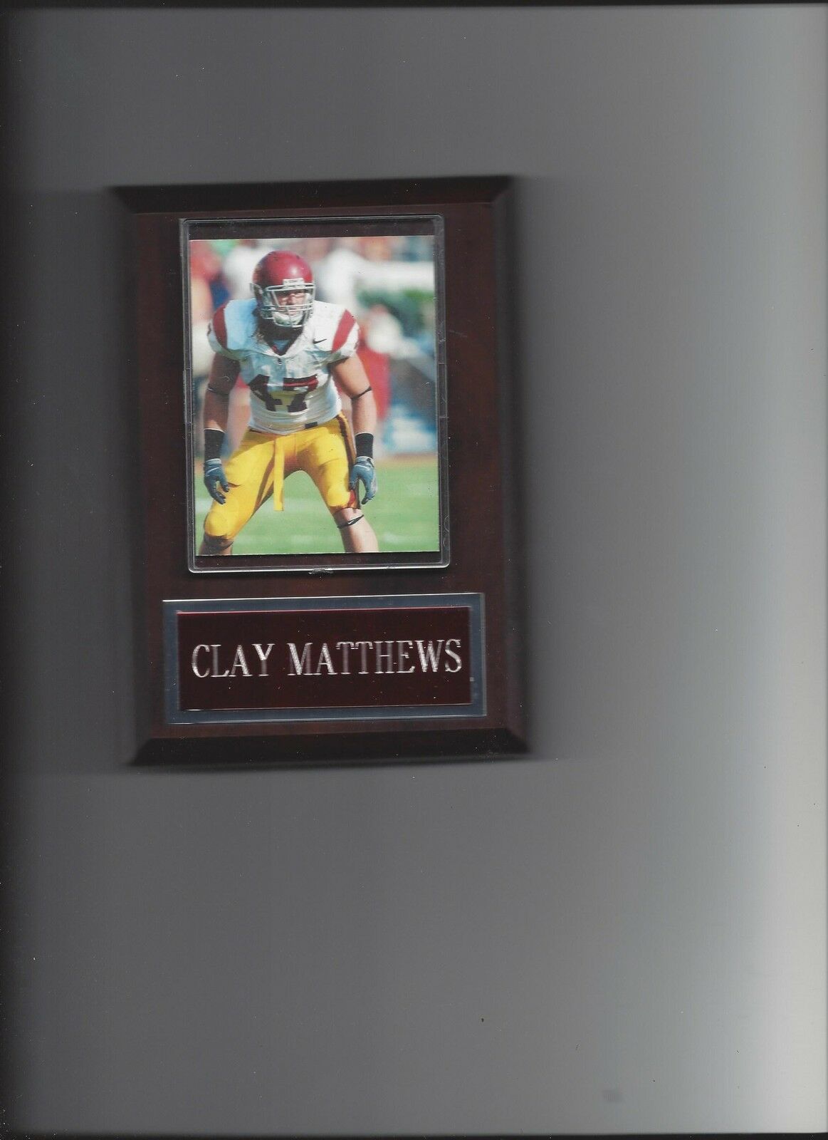 Primary image for CLAY MATTHEWS PLAQUE USC TROJANS FOOTBALL NCAA UNIVERSITY SOUTHERN CALIFORNIA