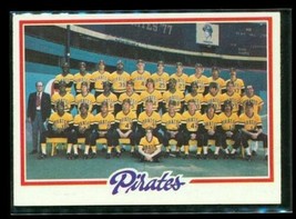 Vintage 1978 Topps Baseball Trading Card #606 Team Checklist Pittsburgh Pirates - £6.61 GBP
