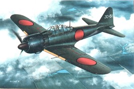 Framed 4&quot; X 6&quot; print of a WWII Mitsubishi A6M5 Reisen &quot;Zeke&quot;.  Hang or display. - £11.64 GBP