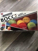 Vintage REGENT Wood Composition Bocce Ball Lawn Bowling Set- Made in Ita... - $29.65