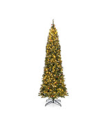 5/6/7/8/9 FT Pre-Lit Artificial Hinged Slim Pencil Christmas Tree-9 ft -... - $252.98