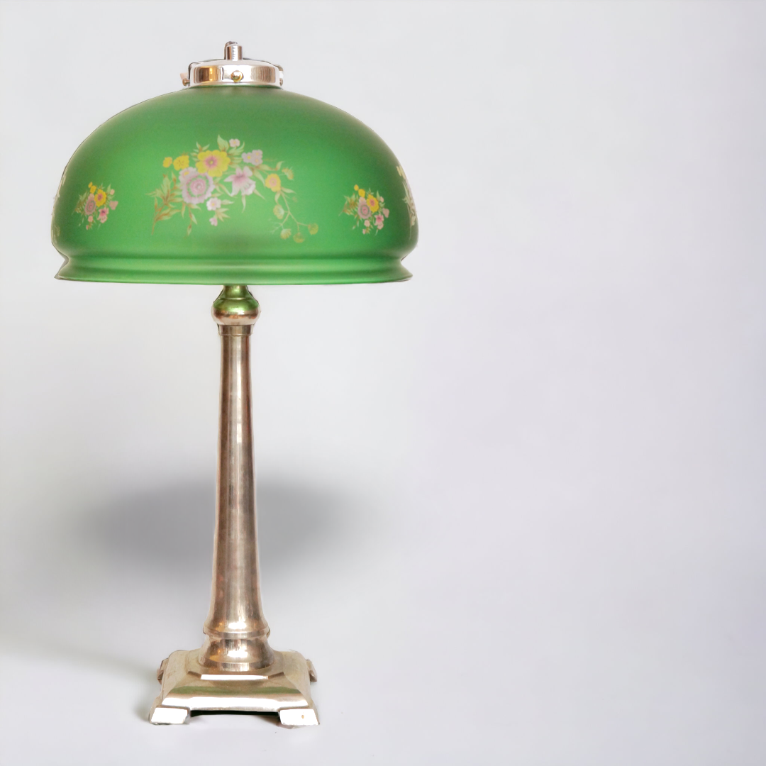Beau Maison de Campagne Lampe Cuivre Nickel " Tentation " Pomme Pièce Unique Item image 10
