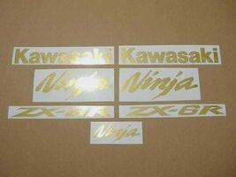 Kawasaki Ninja ZX6R Decal Graphics Kit, Gold - $19.99