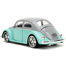 1959 Volkswagen Beetle Gray and Light Blue "Punch Buggy" Series 1/24 Diecast ... - $35.79