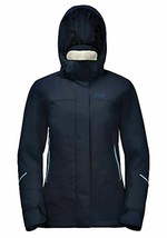 Jack Wolfskin Women&#39;s Taiga Trail 3-in-1 Waterproof Insulated Jacket,Midnight,XL - £95.66 GBP